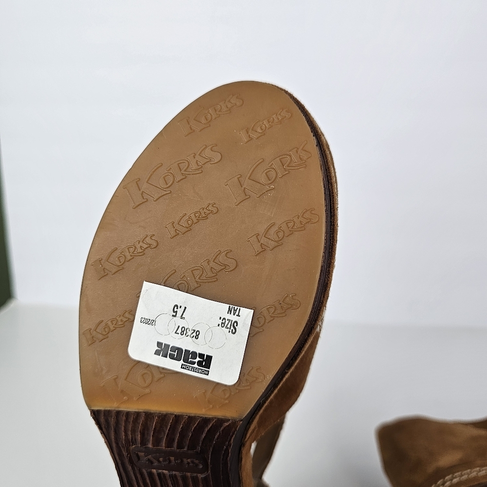 NEW - Comfort Walking Clogs - Kork-Ease - Tan Suede - Women's - 7.5 - Picture 12 of 16